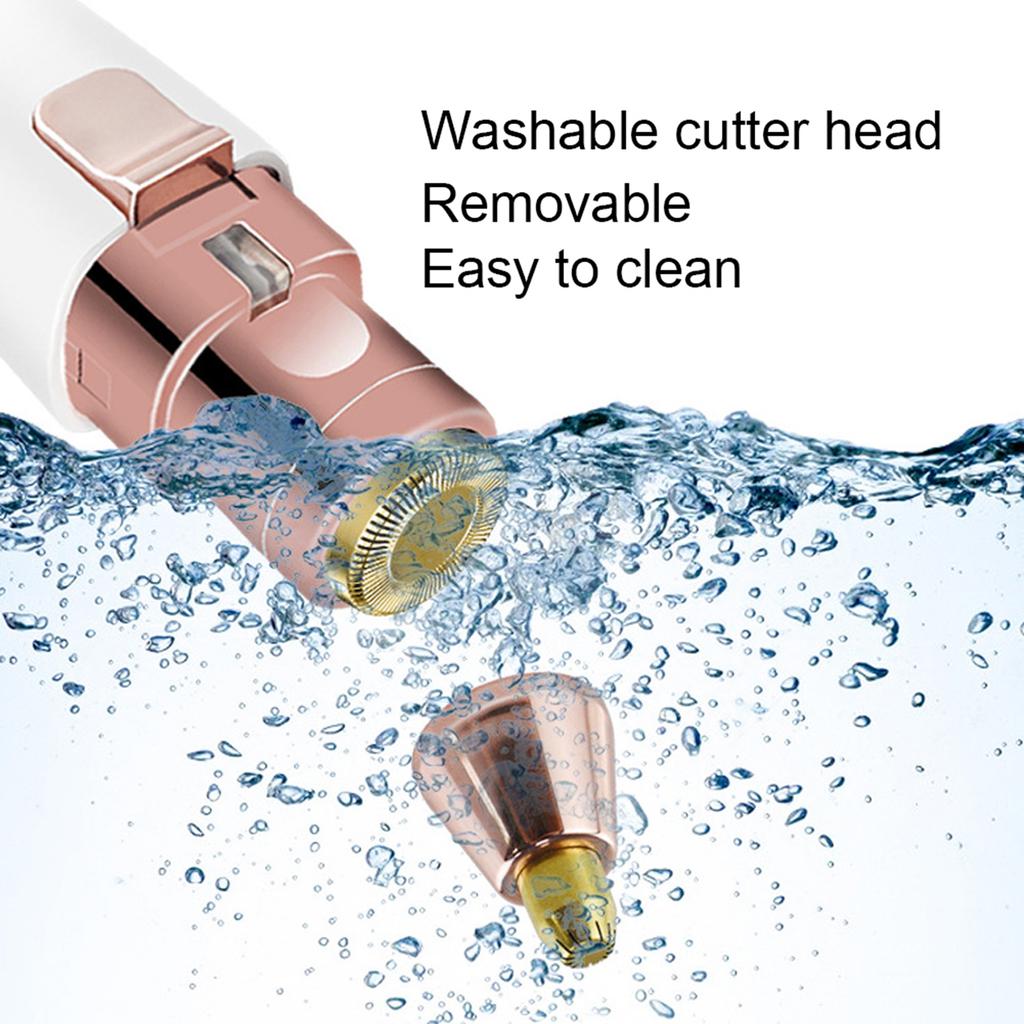2 In 1 Lipstick Shaped Women Electric Eyebrow Trimmer Hair Removal Machine Shaver
