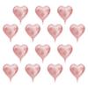 10pcs 10\" Heart Aluminum Foil Balloons Party Wedding Birthday Decor