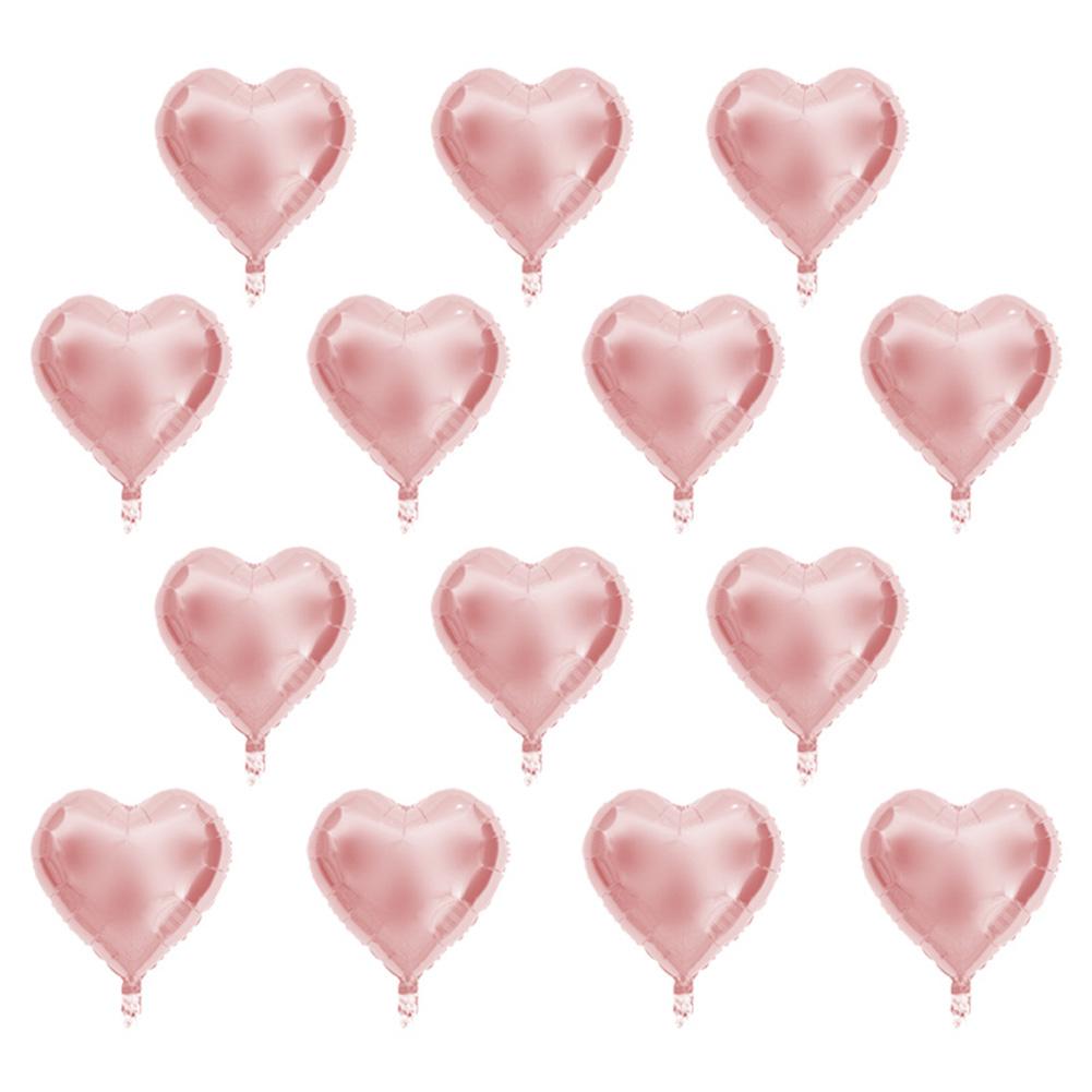 10pcs 10\" Heart Aluminum Foil Balloons Party Wedding Birthday Decor
