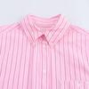 2025 Spring Women's Striped Poplin Shirt: Casual, Versatile, Turn-Down Collar, Long-Sleeve Fashion
