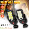 Solar Powered &Type-C Charging Wall Lamp, Outdoor Solar Courtyard Lamp, Automatic Lighting In the Dark, Human Body Sensing Integrated Street Lamp