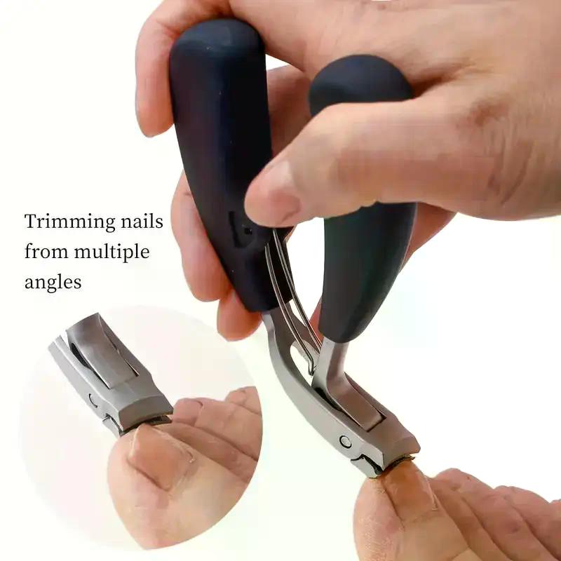 Professional Grade Concave Stainless Steel Nail Clippers For Thick Nails And Ingrown Toenails Sharp Curved Blade For Easy Trim