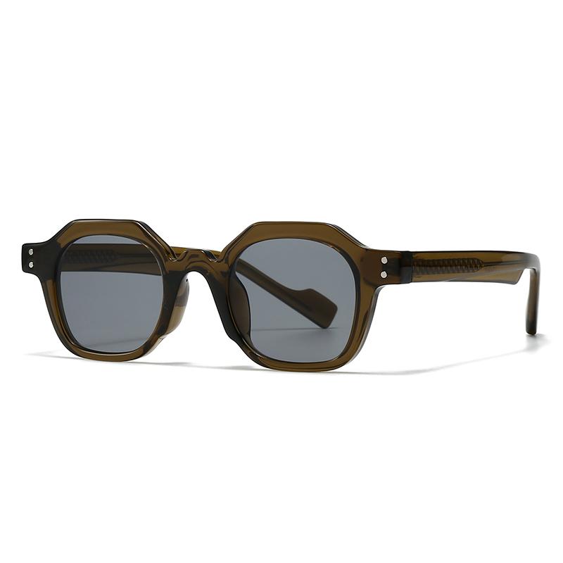 European And American  Trendy Street Style Retro Artistic Acrylic Insert Sunglasses Modern Charm Ins Sunglasses 28067