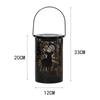 Wrought Iron Deer Solar Lamp Etching Hollow Lamp Garden Decoration Garden Projection Lamp Hanging Lamp Decoration