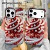 Phone Case: 2D Flat Design Suitable for iPhone 18 17 16 15 14 13 Pro Film Protective Case, Couple Style, Red Christmas Tree, Christmas and Halloween G
