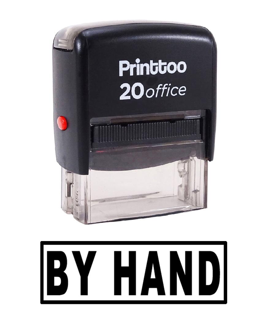 Printtoo BY HAND Self Inking Rubber Stamp Office Stationary Custom