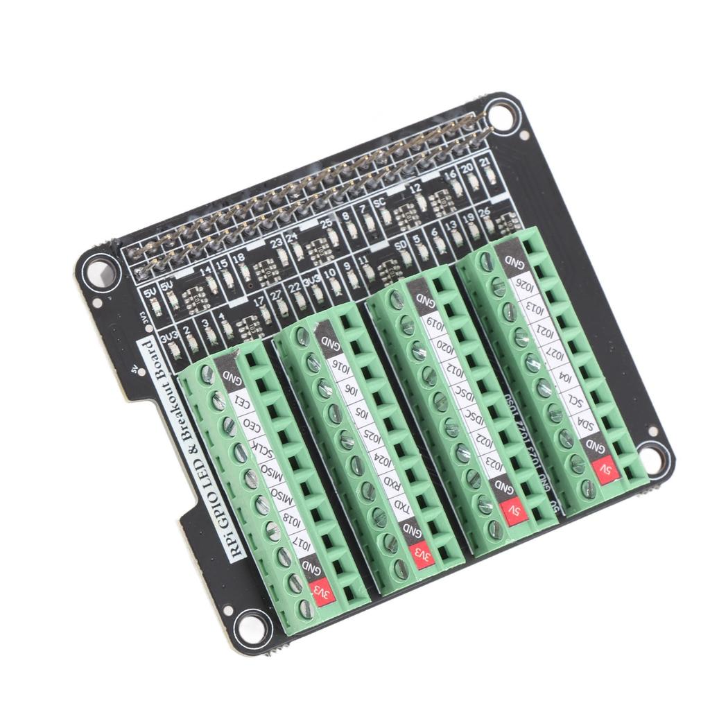 Klemmenblockplatine LED-Licht 3,3V 3A Klemmenblockmodul für RPi A+3A+B+2B 3B 3B+4B