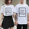 Personalized Tshirt Print Your Photo Logo Harajuku Unisex White Tee Street DIY Gift Idea