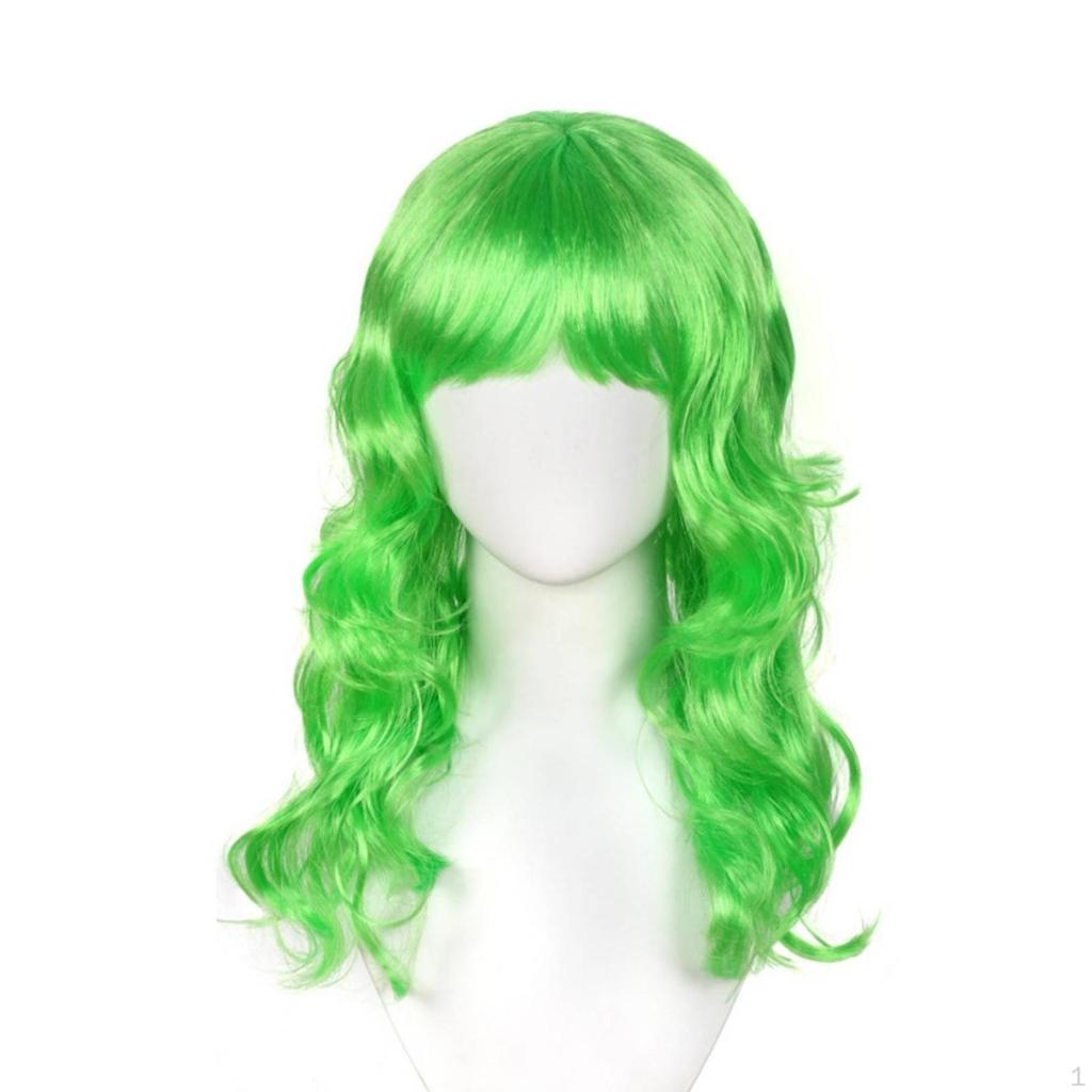 Cosplay Hairpiece Curly Long with Fringe Natural-Looking for Halloween