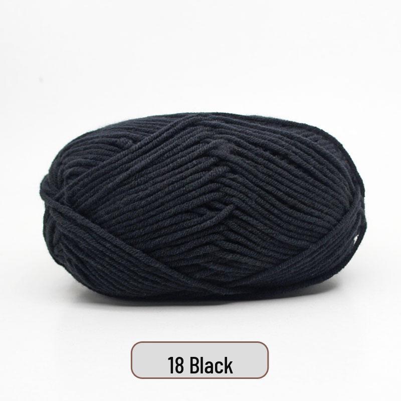 5-Strand Milk Cotton Yarn Scarf & Hand-Knitted Hat Yarn - Baby Soft, Medium Thickness, Free Shipping
