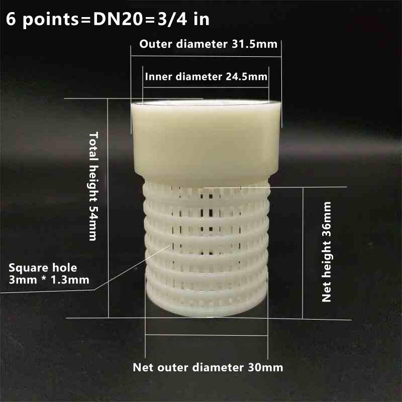 1Pc Abs White Female/Male Filter Cup Garden Irrigation Fitting Aquarium Fish Tank Filter Water Pump Hose Plastic Impurity Filter