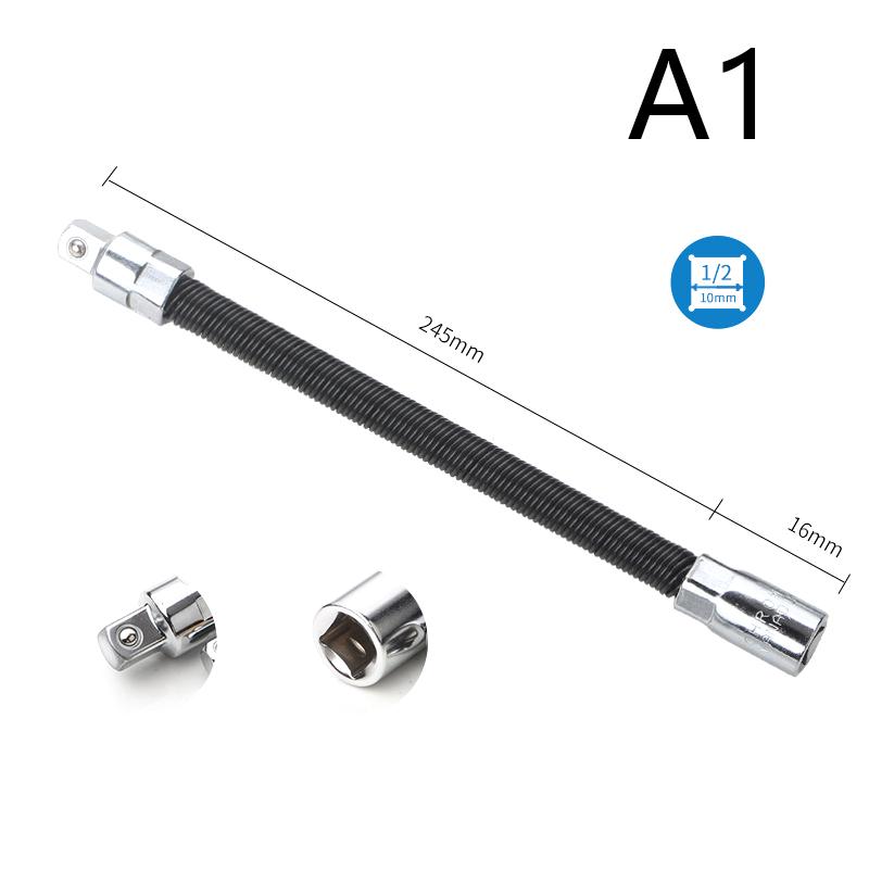 Flexible Shaft 1/4 3/8 1/2 High Torque Extension Bar Conversion Head Drive Socket Ratchet Wrench Hand Spring Post Extension Rod