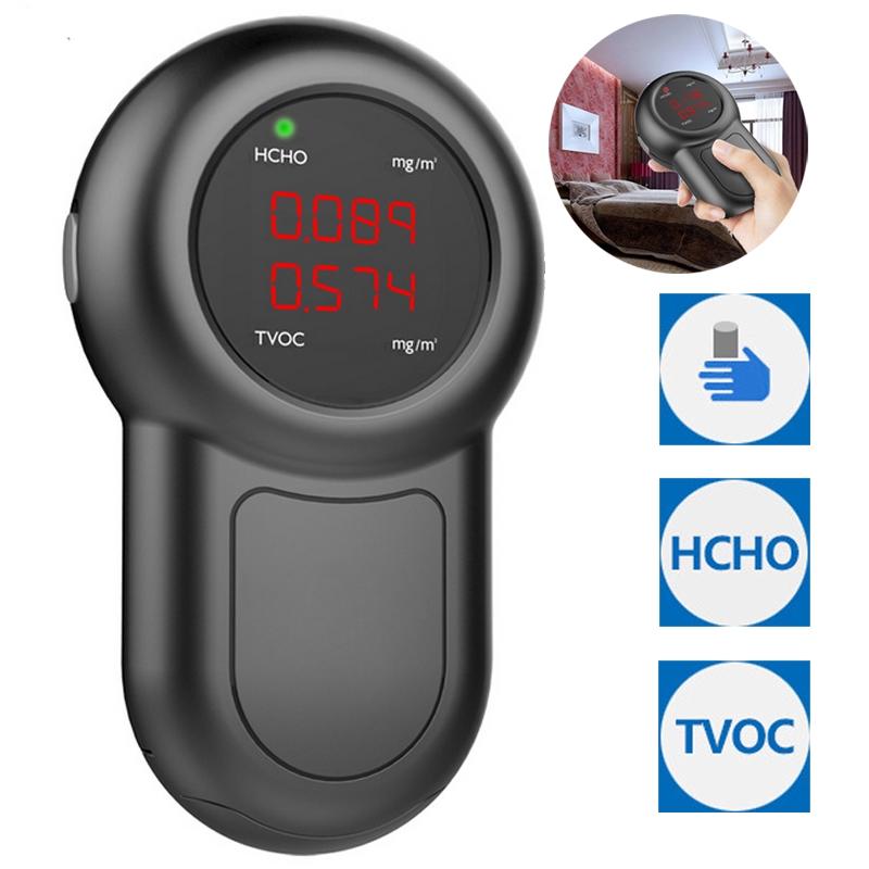 

FCS-03 Детектор формальдегида HCHO TVOC метр Внутренний Домашний Тестер монитор качества воздуха и газа Черный - intl