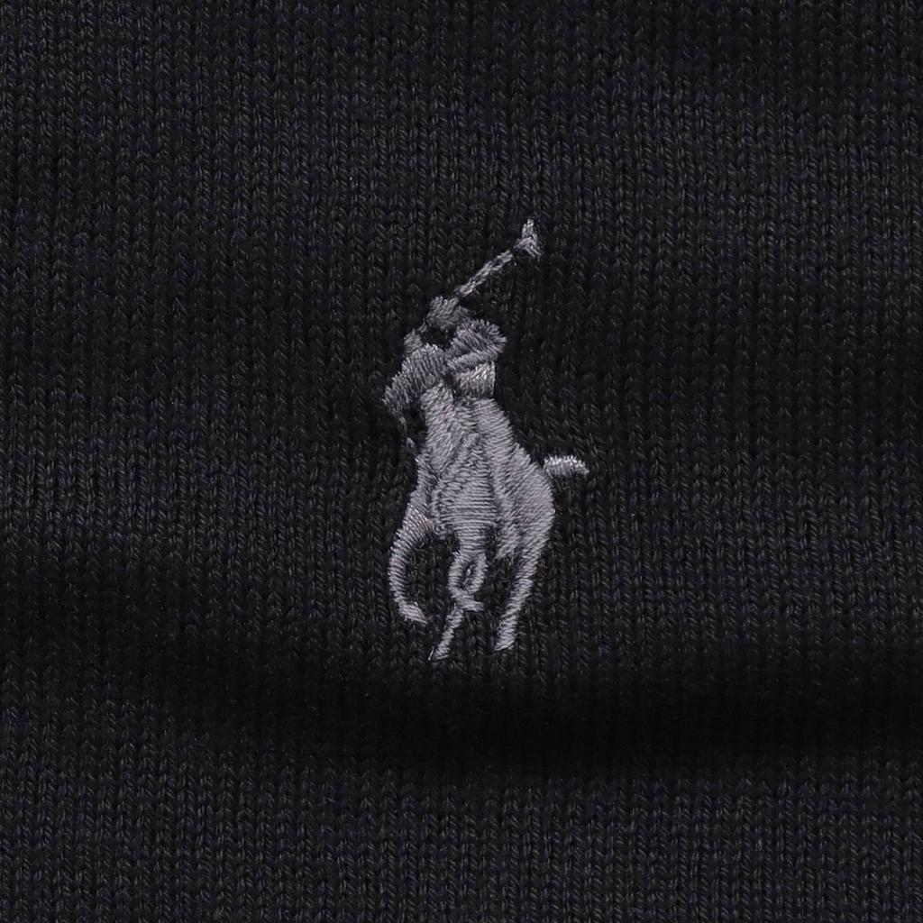 Polo Ralph Lauren Solid Color Pony Embroidered Crew Neck Long Sleeve Sweater Men sweater Black 710684957-008