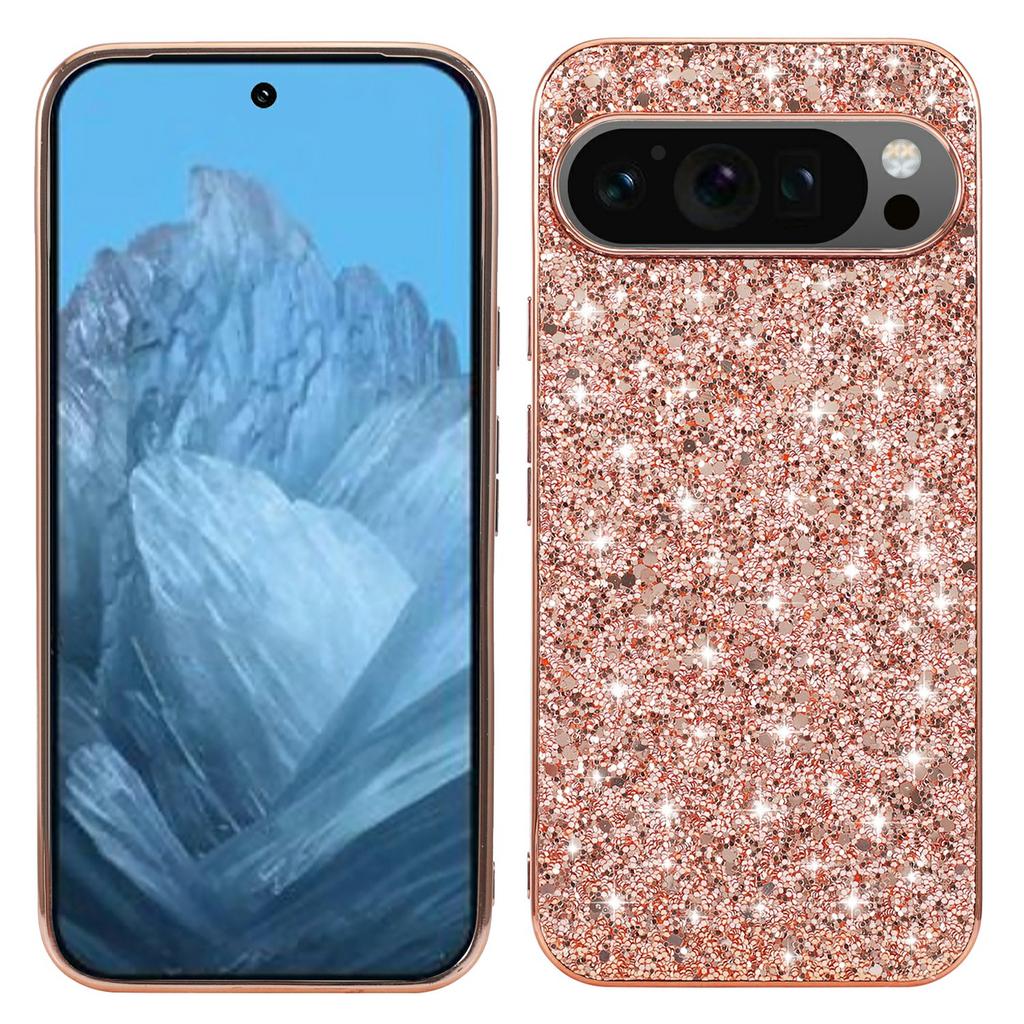 For Google Pixel 10/10 Pro Case TPU + PC Sparkling Glitter Phone Back Cover