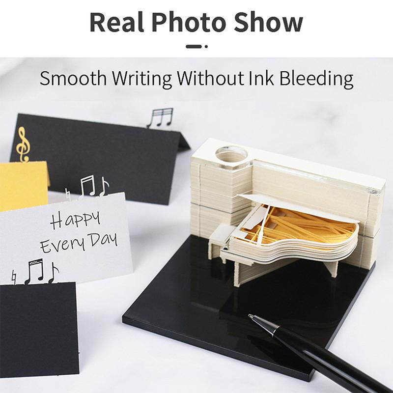 Time Piece Calendar 2026 Desk Calendar 3D Tear-Away Calendar Paper Carving Art Memo Pad Notepad Gift For Christmas Housewarming