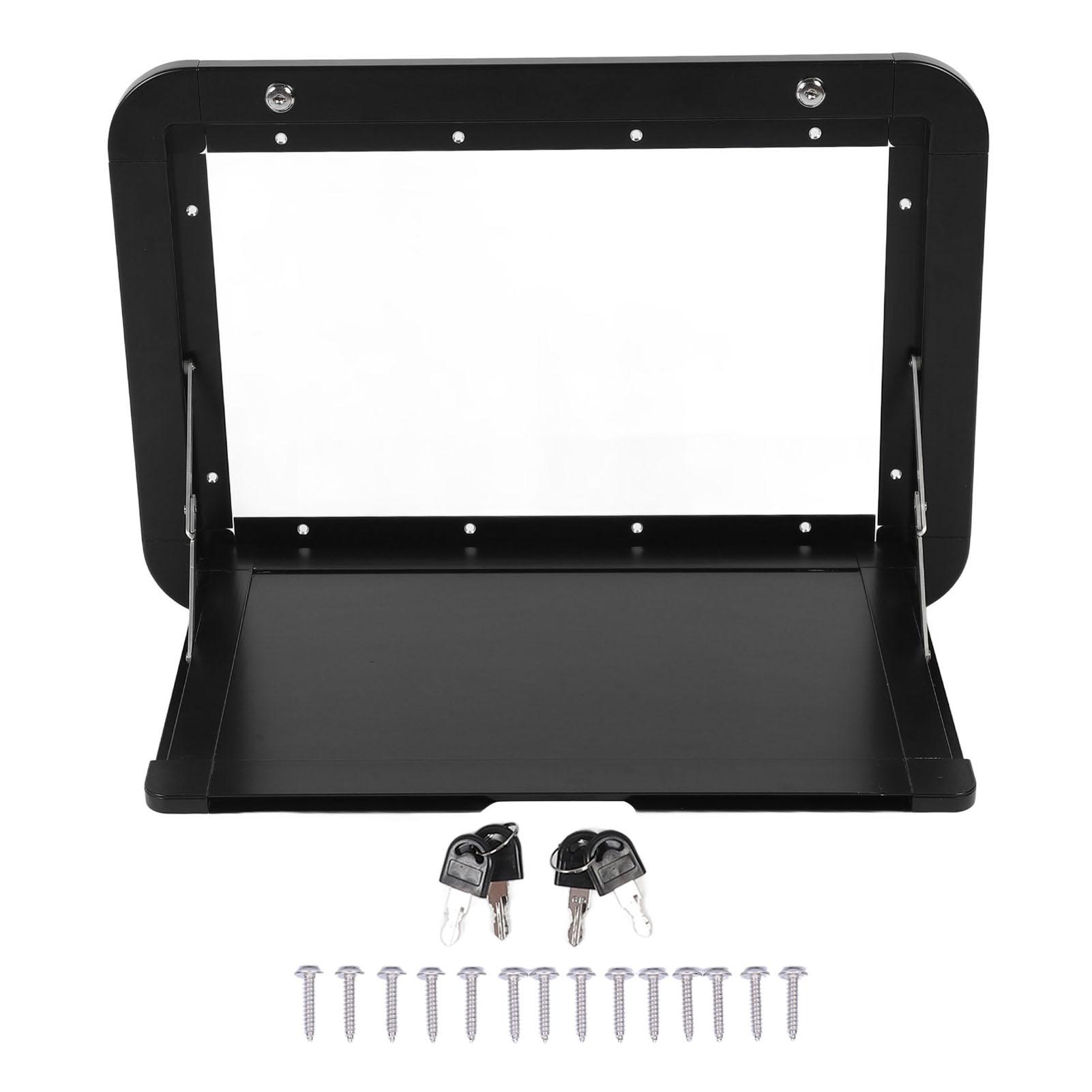 

Складной наружный стол для автодома 600 X 420 мм, запираемый, настенный, уличные столы-динетты для автодома с 4 ключами для кемпера, автодома чёрный