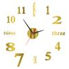 Kreative rahmenlose DIY Wanduhr Wandtattoo Home Stille Uhr Wohnzimmer Büro Wanddekoration