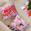Feminist Fashion Art Pink Girl Cushion Cover Decorative Pillow Sofa Home Decor case pillow cases