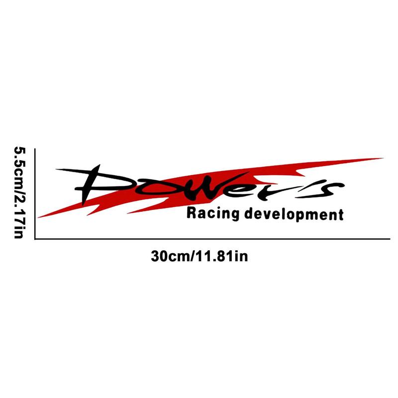 Power's Racing Development Sports Car Stickers Auto Sport Reflective Decal Power's Racing Stickers Accessories for Vehicles