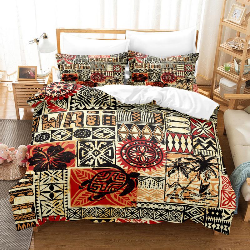Egyptian Printing Series Bedding 3D Digital Printing Three-Piece Set