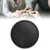 Round Shape Solid Wood Tray Black Color Tea Serving Tray Platter Wood Serving Tray  Restaurant Use