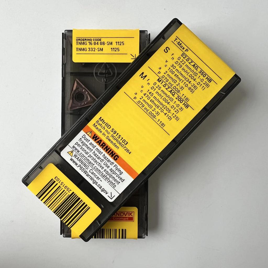 Original Sandvik / TNMG160408-SM 1125 /CNC lathe carbide blade tool 10 Pcs