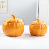 Ceramic Pumpkin Tea Can & Candy Jar: Exquisite Sealed Storage for Snacks, Dried Fruit & Tea, Perfect Table Ornament
