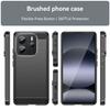Phone Case for Xiaomi Redmi Note 14 4G (163.25x76.55x8.16mm) Protective Cover Carbon Fiber Texture Brushed