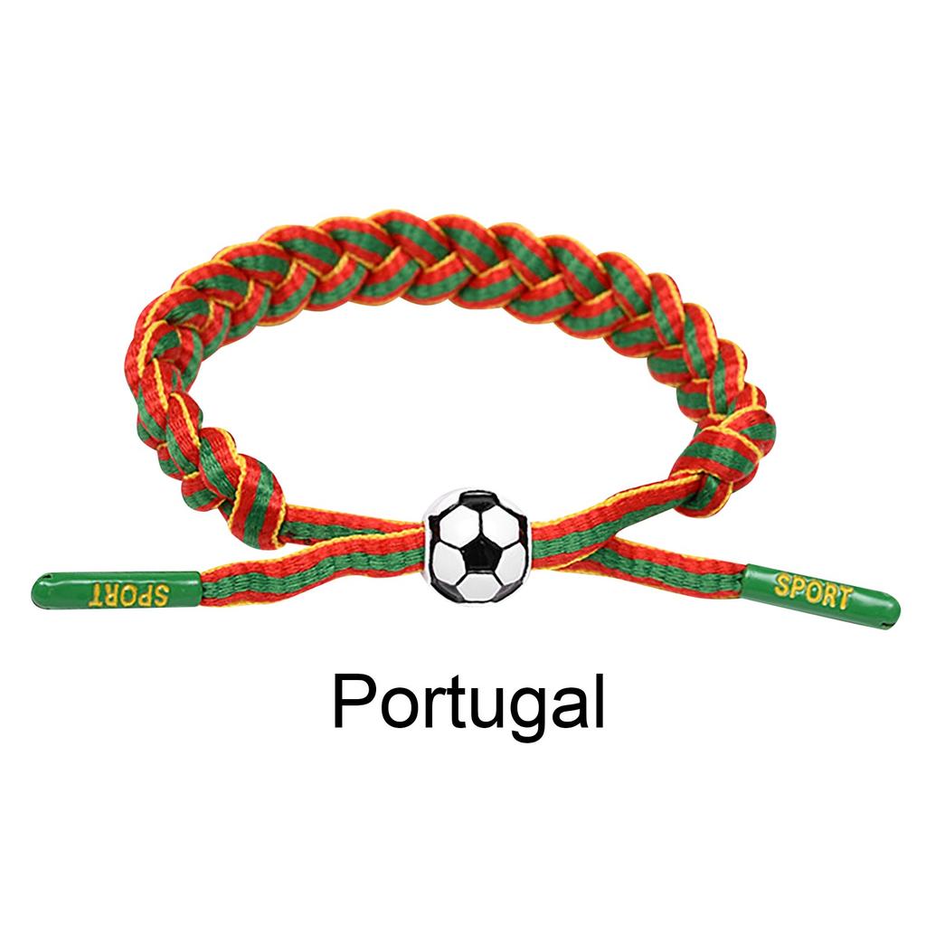 Football Team Fan Support Identification Woven Bracelet