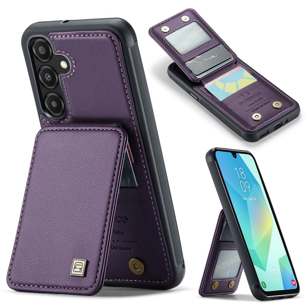 Flip Magnetic Leather Wallet Case For Samsung Galaxy S25 Ultra S24 Plus S23 S22 A56 A36 A26 A16 A55 A35 A15 Cards Holder Cover