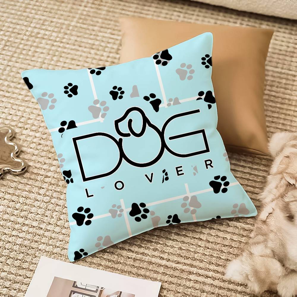 Animal Alphabet Pillow Case Anti-dustmite Invisible Zipper Sofa Bed