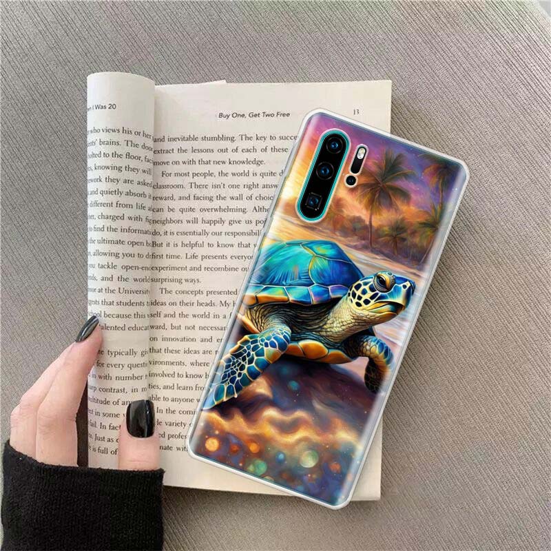 

Marine Organisms, Sea Turtles, And Animals Phone Case For Huawei P50 Pro P10 P20 P30 P40 Lite Cover Mate 40 30 20 10 Lite Capa S Huawei Mate 10 Lite