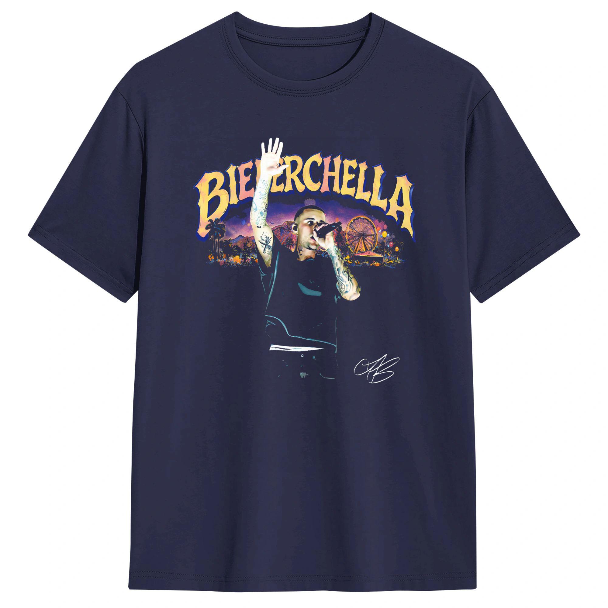 

Unisex Womens T Shirt JJustins BBiebers Bieberchella Poster TShirts Fashion Summer Tee Shirt Casual Cotton Clothes Plus Size 4XL