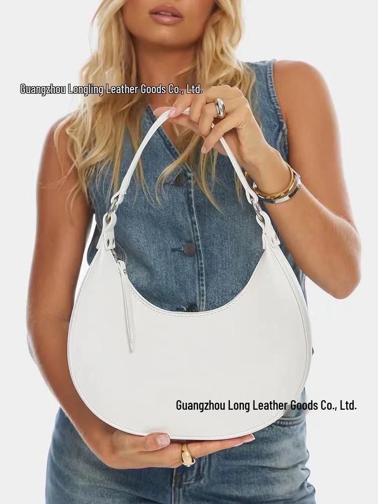 2025 Trend: Women's Crossbody Half-Moon Handbag - Fashionable, Light Luxury, High-End, Large Capacity Shoulder Bag
