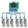 6pcs PCI-E Express 1x To 16x Riser 010 Card Adapter PCIE 1 To 6 4 Slot PCIe Port Multiplier Card for BTC Bitcoin Miner Mining