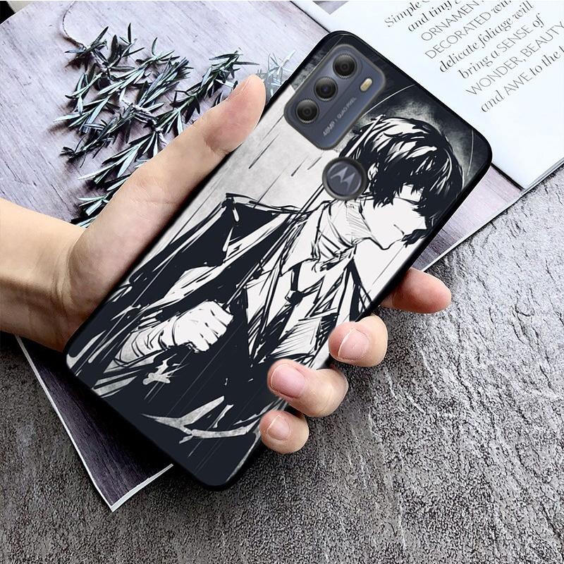 Bungou Stray Dogs Phone Case for Motorola Moto E32 E20 E40 G22 G52 G20 G30 G100 G60 G50 G10 GPure GStylus G9 One Action Macro