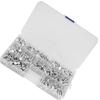 350pcs M4 Flat Head Solid Aluminum Rivets Assortment Kit Length 4 6 8 10 12 16 20mm