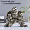 Owl Resin Handicrafts As Decorative Home Items for Living Room Soft Furnishing Display Pieces