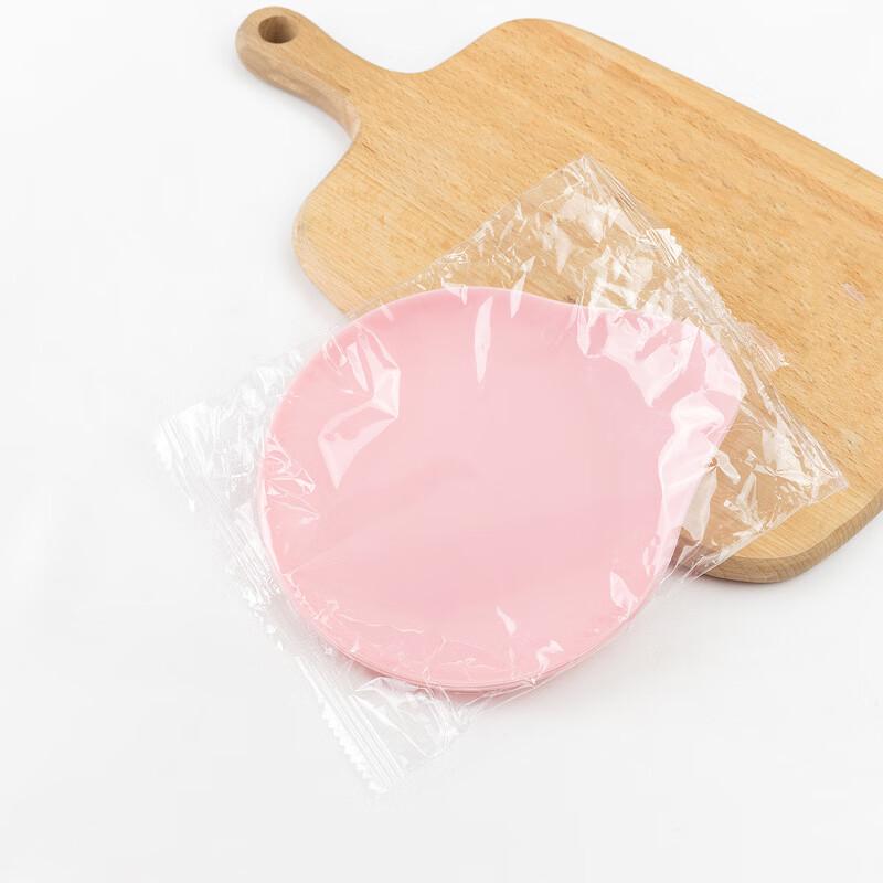 Disposable Round Plastic Dessert Plates with Handle