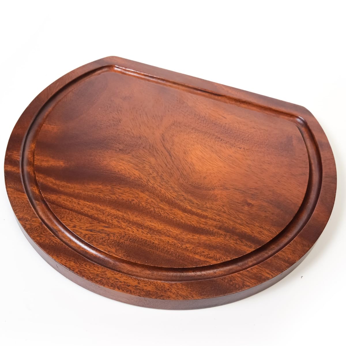 

Tokunari Half-Moon Cutting Board (Wooden Lacquer/D-Shaped) 33.5 x 28.5 x 2cm Thick | Stylish Cutting Board TBM-101 [Food Sanitation Law Compliant]