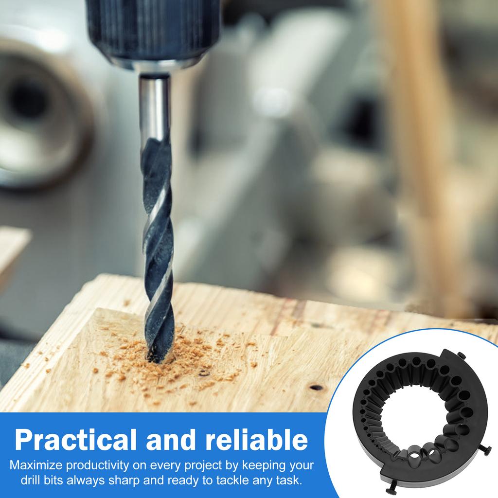 Efficient Drill Bit Sharpener Jig Multipurpose Grinding and Polishing Universal Angle Grinder Attachments with Gloves Screws