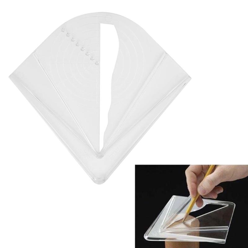 Plastic Center Finder for Square Round Octagons Hexagon , Wood Turners Lathe Work Drawing Circle Tools