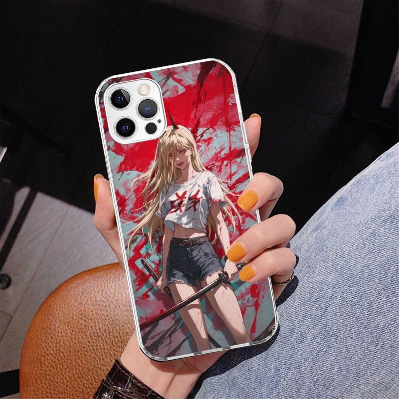 C-Chainsaw Mans Power Phone Case For iPhone 17 Air 16 Pro Max 16E 15 + 14 Plus 11 12 13 Mini 7 8 SE Gift Print Cover Fundas