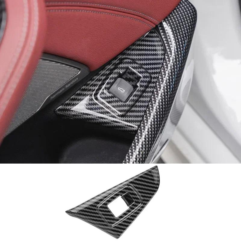 Für BMW 5er G30 G38 2018-2023 Kohlefaser Mittelkonsole Armaturenbrett Panel Abdeckung Zierleisten Aufkleber Innenraum Tuning Zubehör