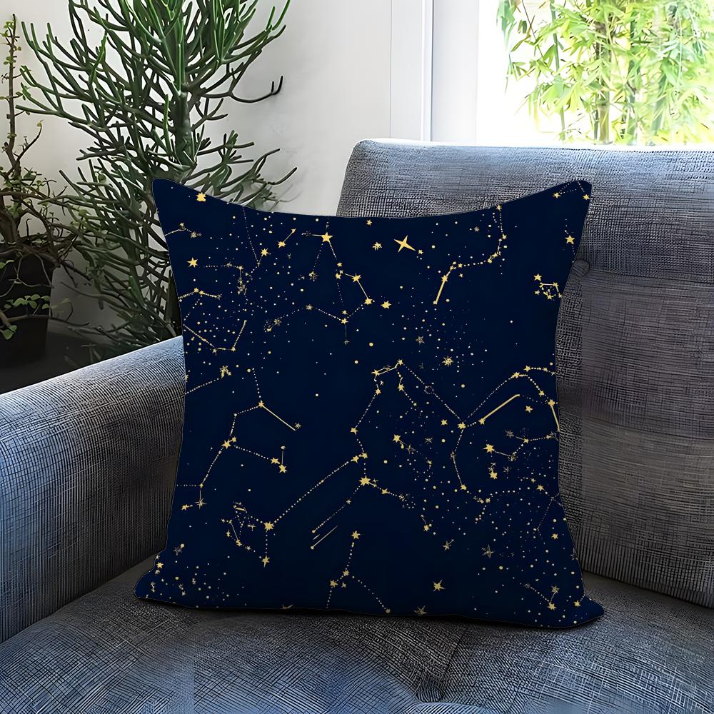 The Starry Sky Cushion Cover Comfortable Reversible Pillow Cover Ideal for Car Sofa Bedroom Beyond