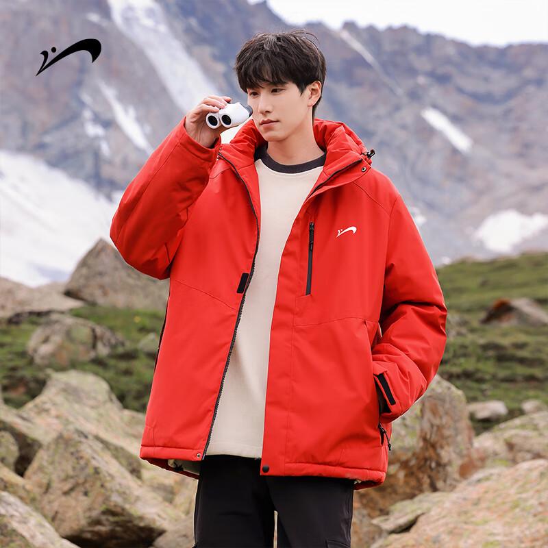 Guirenniao Men's Winter Warm Hooded Parka Jacket