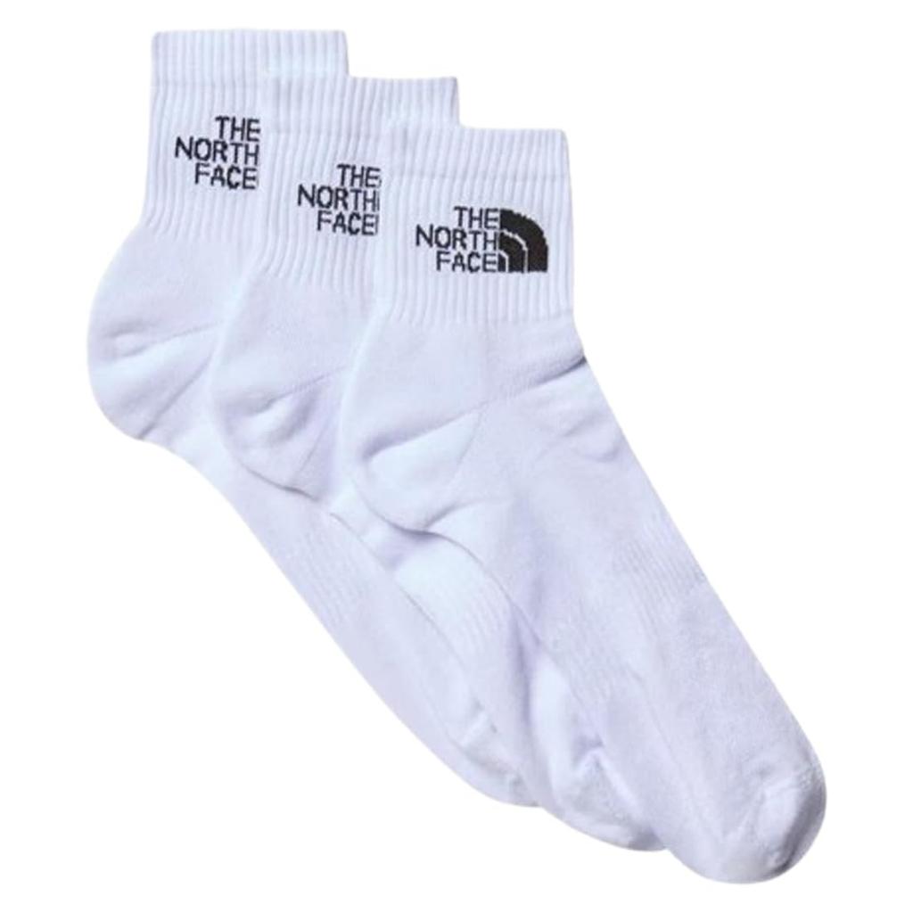 The North Face Multi Sport Cush Crew Assorted Size NF0A882G Men's Socks, 3-Pair Set, Mid-Length, Logo, L, TNF_WHITE(FN4)