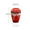 Rote Keramikvase für das Wohnzimmer – Elegantes Design für frische oder getrocknete Blumen, geeignet für kreative Hydroponik und moderne Arrangements.