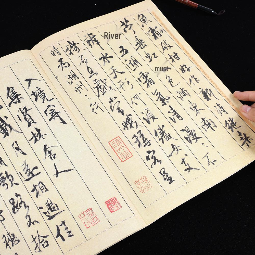 Livre d'entraînement à la calligraphie chinoise: Mi Fu, Shu Su Tie, Rubbings de la Stèle Tian Xi Shi